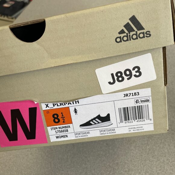 Adidas X_PLRPath Women's Size 8.5 Sneakers Black & White Running Shoes - Picture 6 of 6